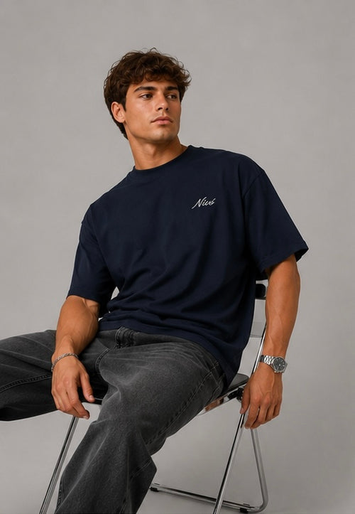 NIVÓ®Signature T-Shirt / NAVY BLUE