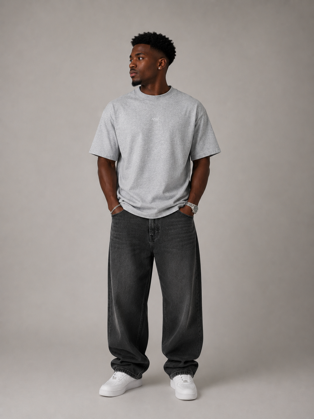 NIVÓ®BASIC T-Shirt / GREY
