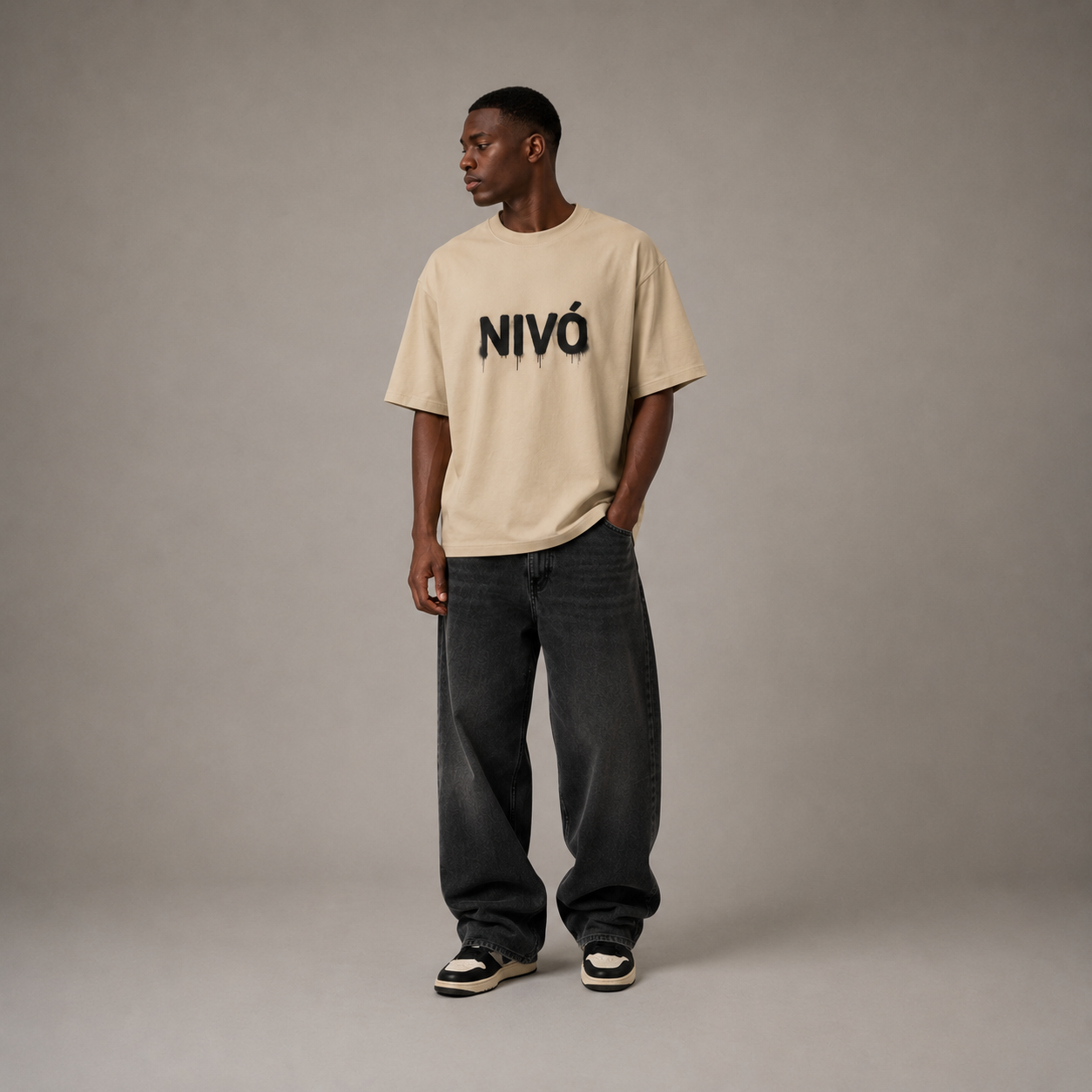 NIVÓ® GRAFF T-Shirt / BEIGE