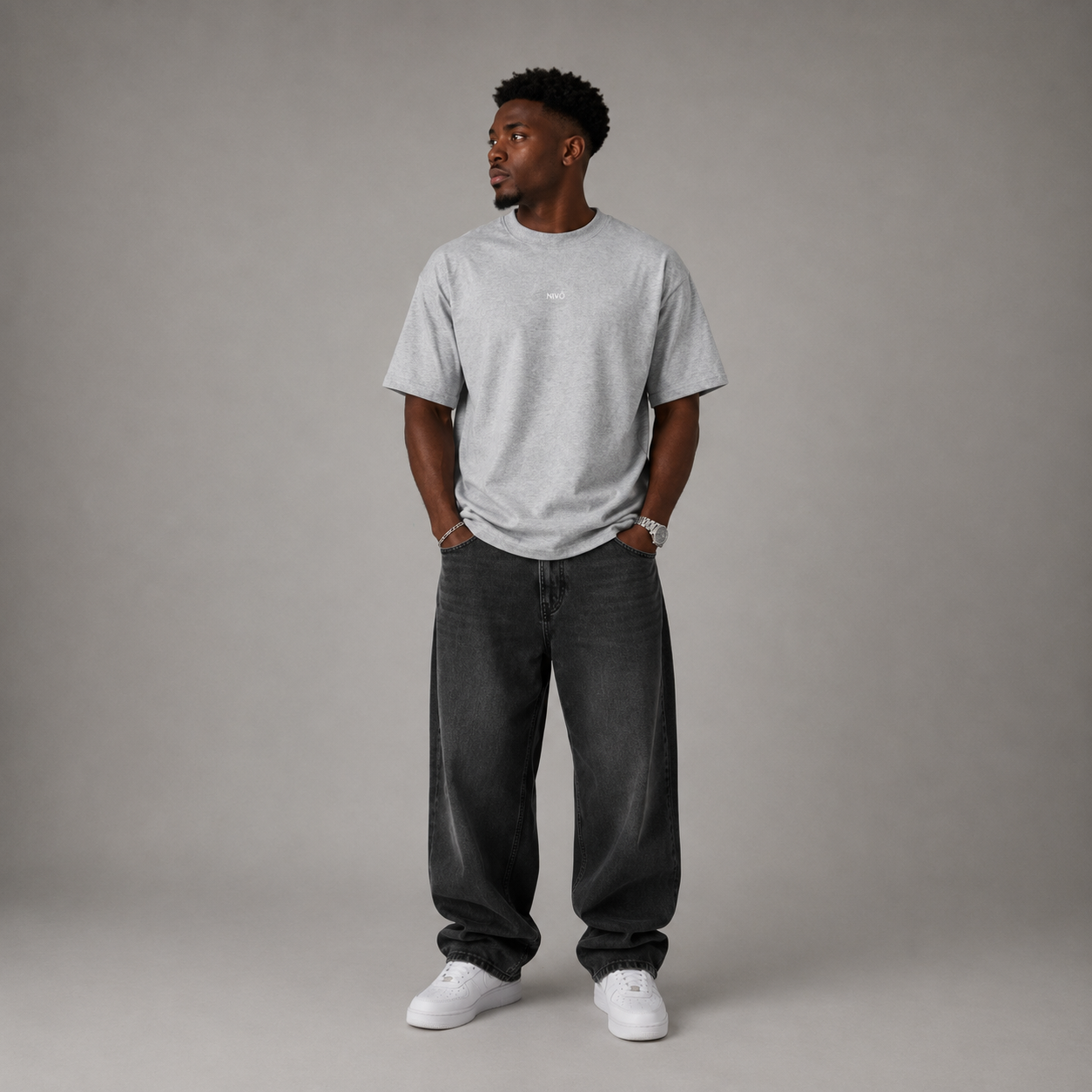 NIVÓ®BASIC T-Shirt / GREY