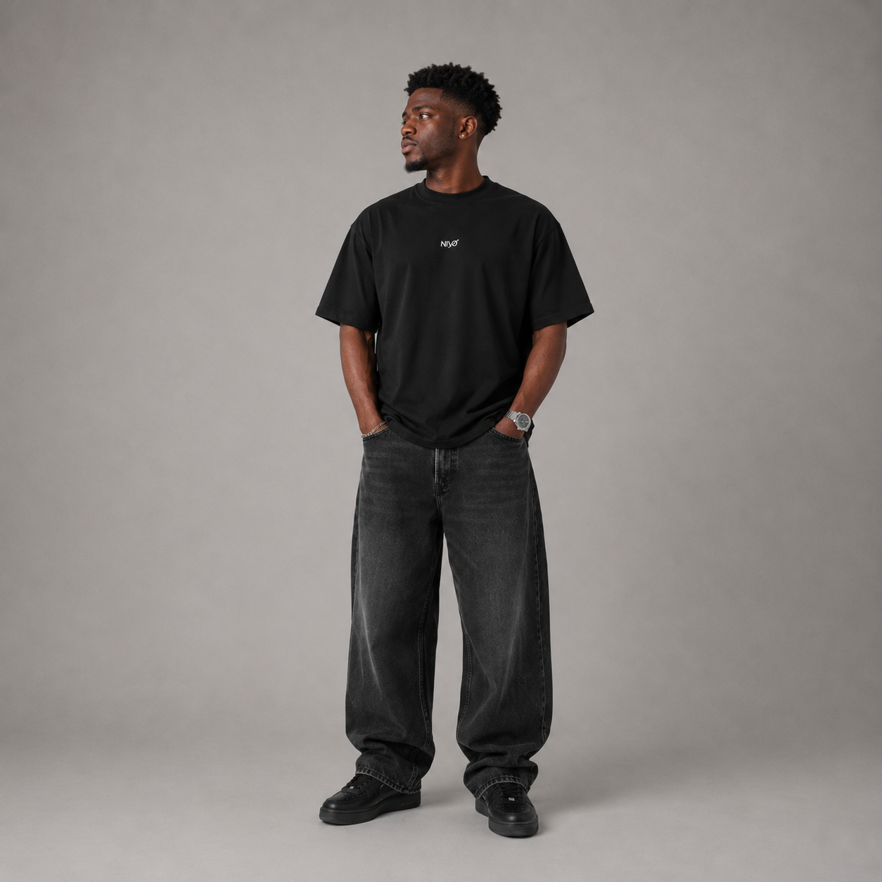 NIVÓ®BASIC T-Shirt / BLACK